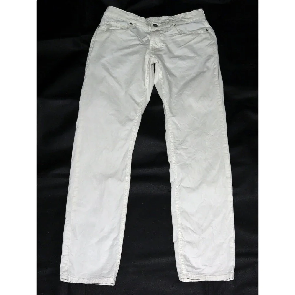 Peter Millar Crown Crafted Wayfare Men's Almond White Trousers Pants Size 33/32